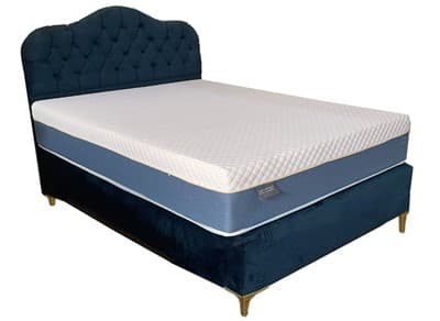 מיטה זוגית דגם רויאלטי כחולה