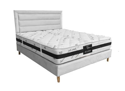 מיטה זוגית דגם ספיר אפור בהיר