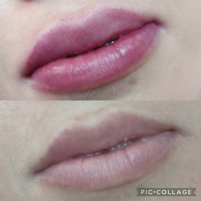 פיגמנט שפתיים בטכניקת אומברה &amp; איפור קבוע