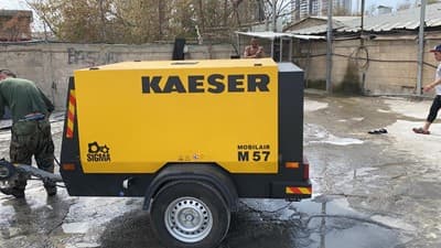מדחס אויר נייד יצרן KAESER-טווחי ספיקה 10 CFM