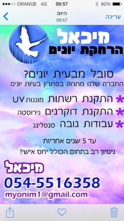 מיכאל הרחקת יונים